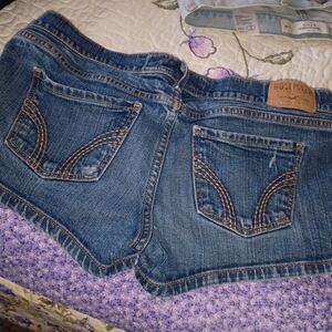 Vintage Y2K Hollister Short Shorts Daisy Duke Stretch Sexy 7 27 HCO
